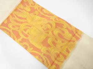 天女模様織り出し 名古屋帯